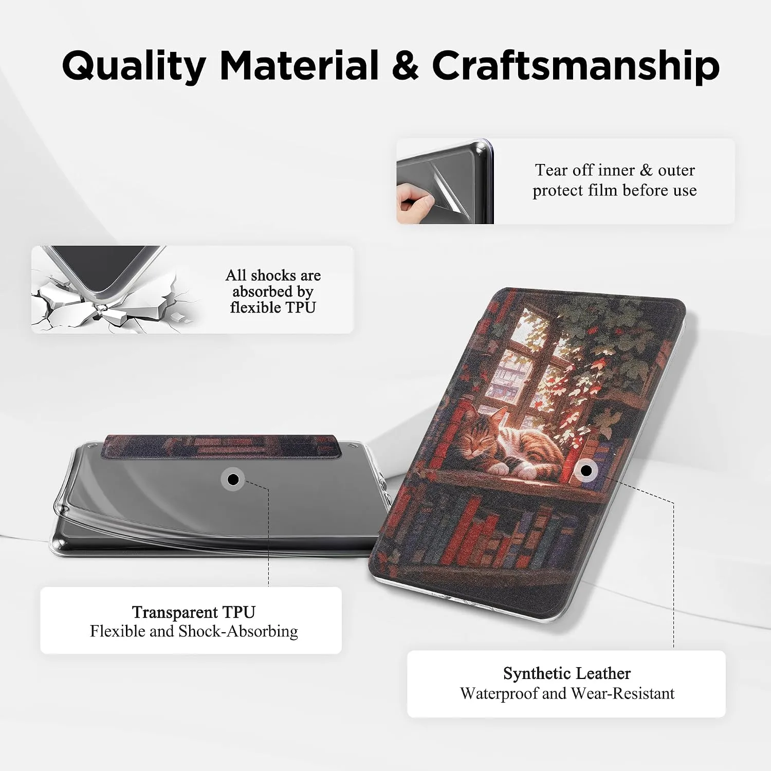 SESENSE Magnetic Case for 7'' Kindle Paperwhite 12th Gen 2024 & Colorsoft