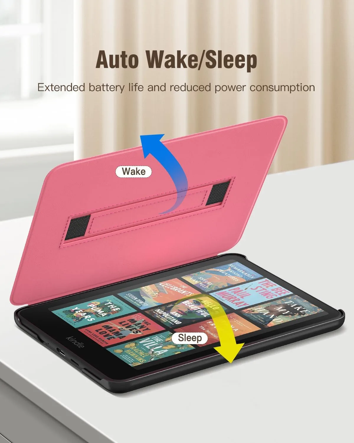 MoKo Case for 7" Kindle Paperwhite 12th Gen 2024 & Colorsoft, Magenta