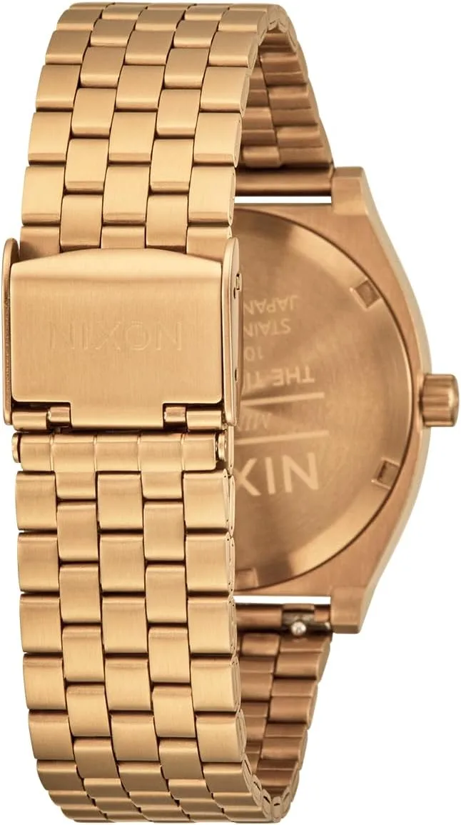 NIXON Time Teller A045 - 100m Water Resistant Men's Analog Fashion Watch (37mm Watch Face, 19.5mm-18mm Stainless Steel Band)