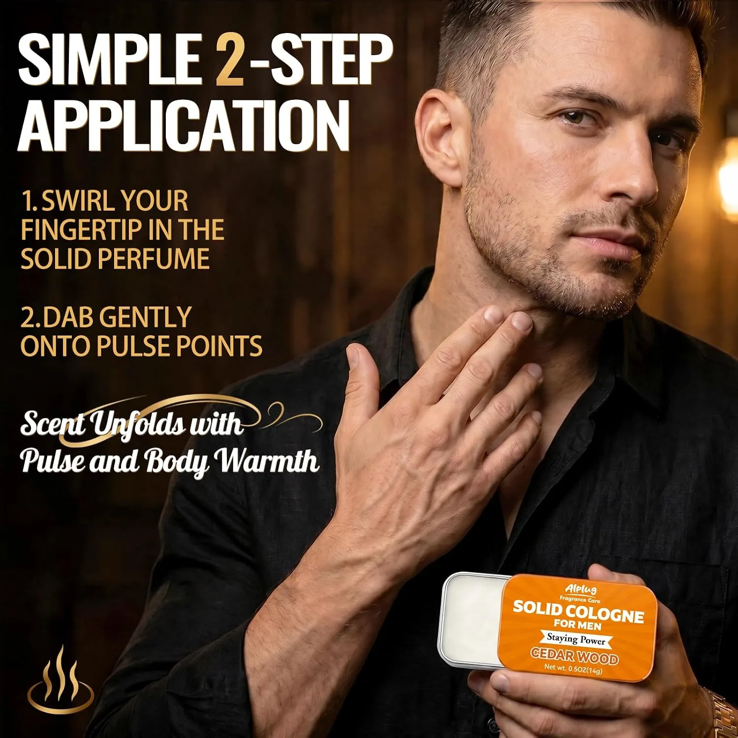 9 Pack Solid Cologne Gifts for Men, Mens Gift Cologne with Cedar Wood, Clary Sage, Vetiver, Sandalwood, Bergamot, Ocean, Bourbon Cask, Bay Rum, Spiced Vanilla Perfume, Mens Stocking Stuffers 2026