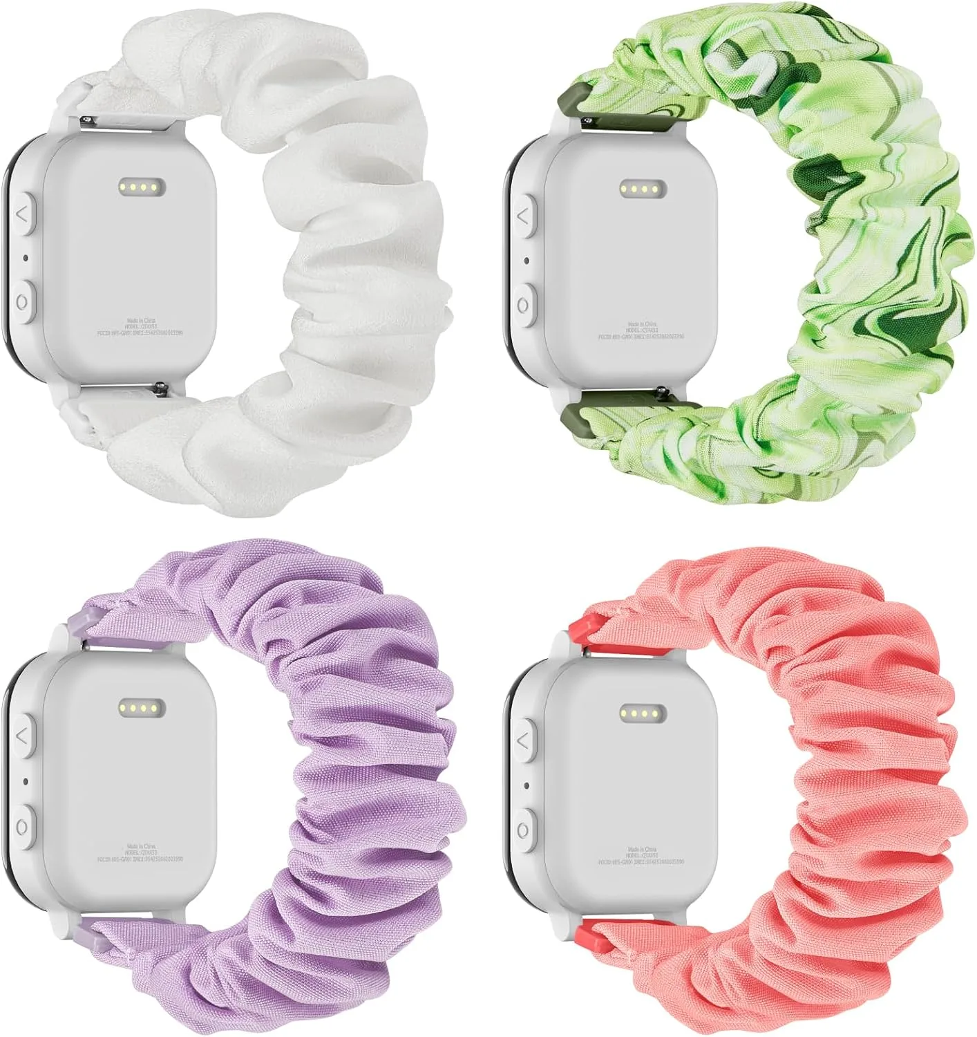 Correas para reloj Butifacion 4 unidades compatibles con Gizmo Watch 3 2 1 y otros, 20mm elásticas tipo scrunchie