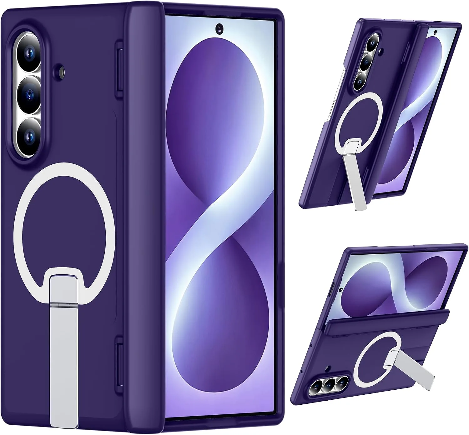 For Samsung Galaxy Z Fold 8 Ultra Case with Kickstand & Screen Protector