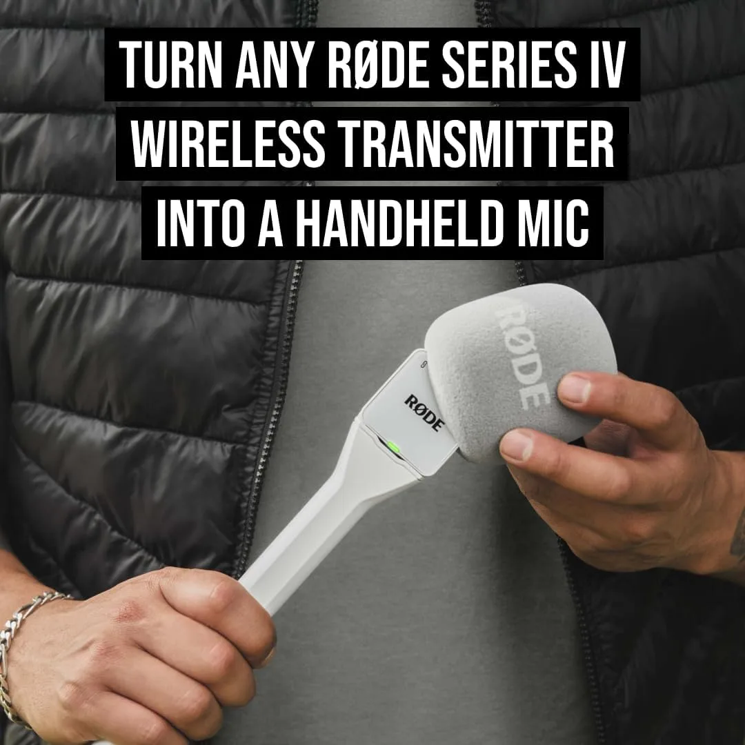RØDE Interview GO Handheld Adaptor for RØDE Wireless Microphones (White)