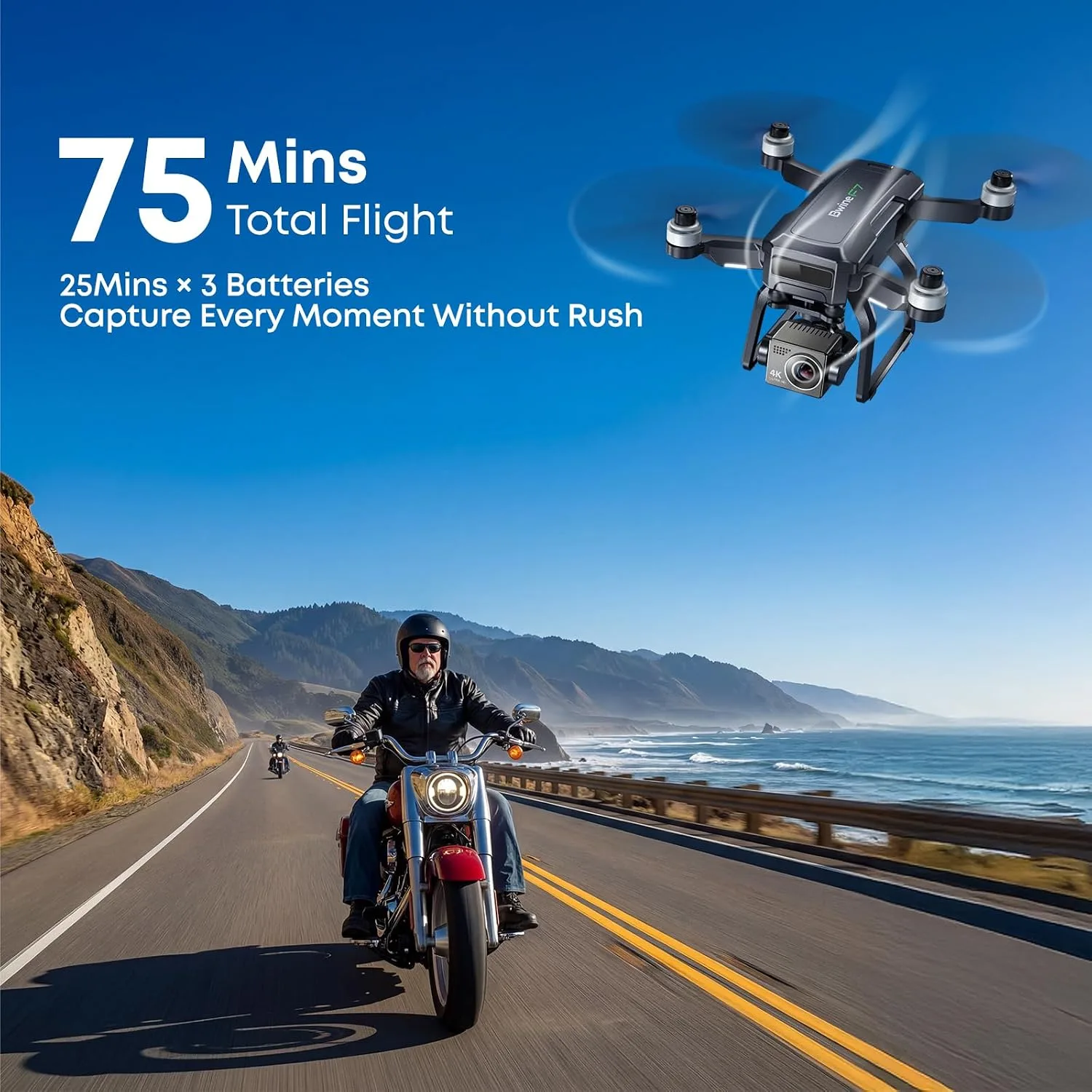 Bwine F7GB2 Pro Drones with Camera for Adults 4K UHD Aerial 3-Axis Gimbal