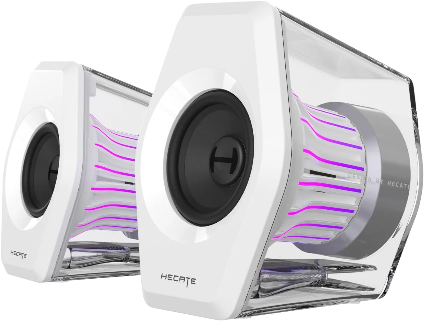 Edifier G2000 Pro 2.0 RGB Gaming Speakers with 64W Peak Power, White