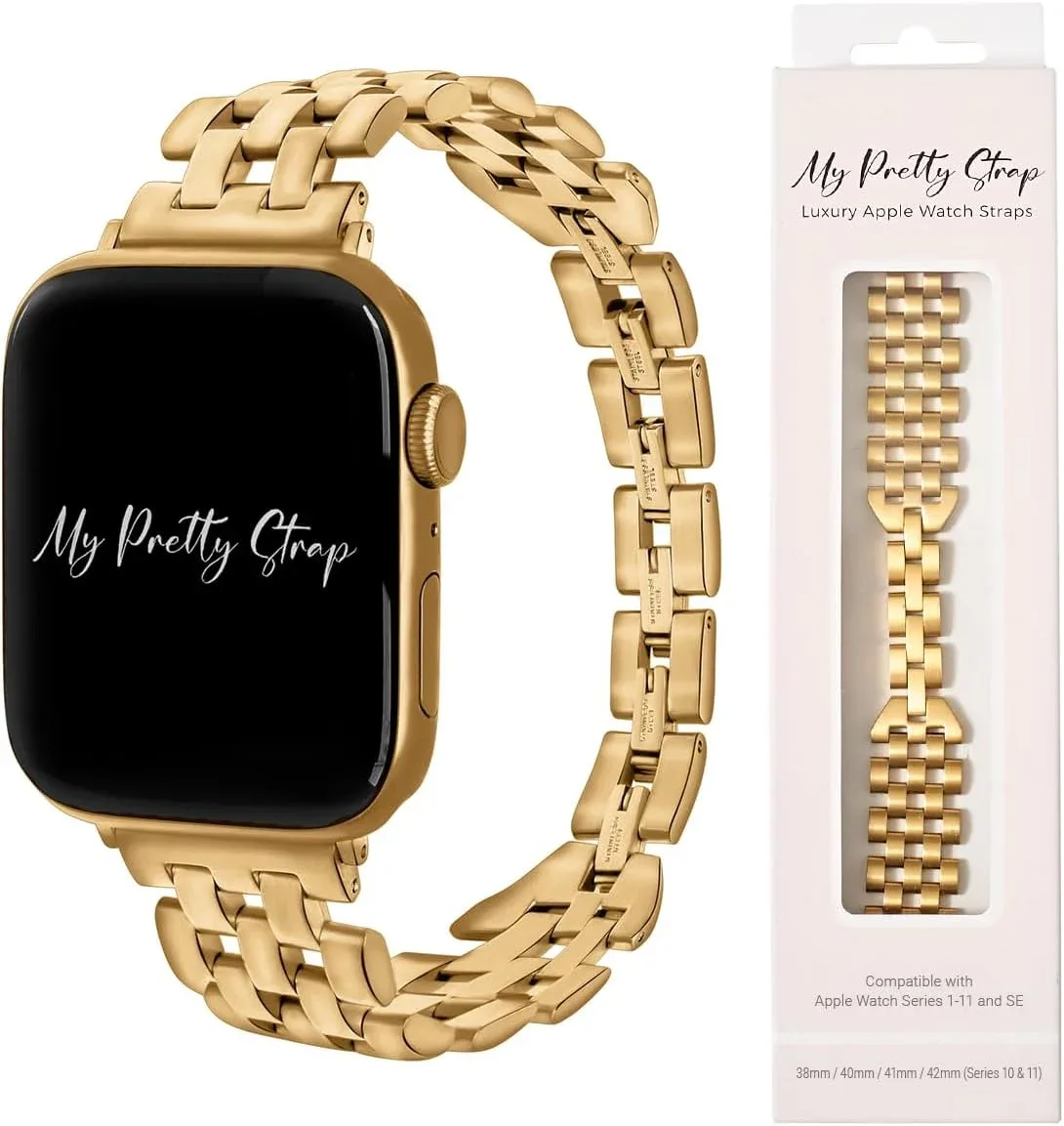 Correa para Apple Watch acero inoxidable My Pretty Strap ajustable para mujer