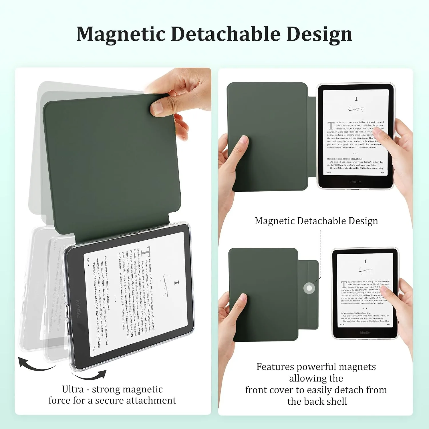 SESENSE Magnetic Case for 7'' Kindle Paperwhite 12th Gen 2024 & Colorsoft