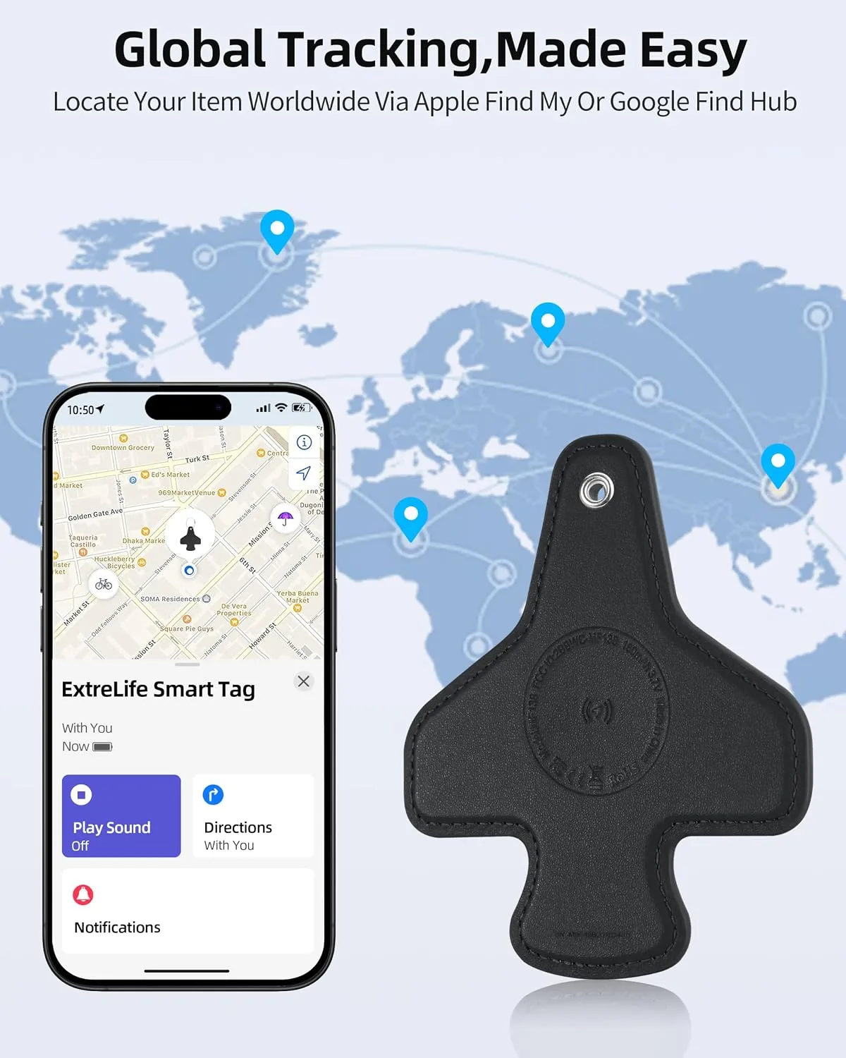 Luggage Tag, Built-in Smart Bluetooth Tracker, Plane Travel Essentials