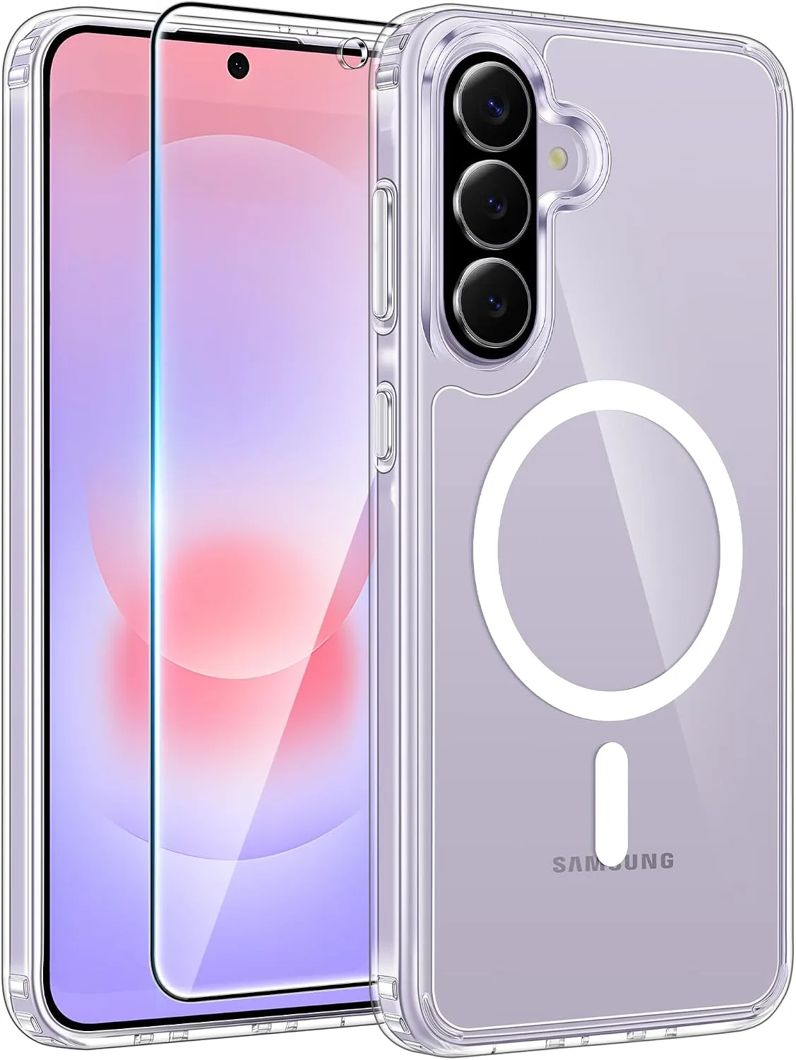 FNTCASE for Galaxy A37/A36 5G Phone Case, Fit for Magsafe, Screen Protector