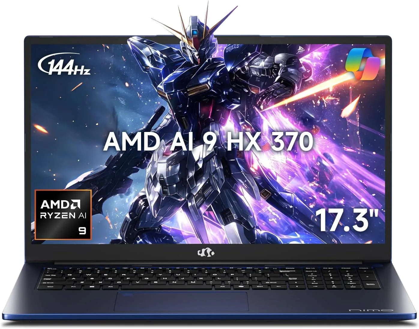NIMO 17.3" AI Laptop, AMD Ryzen AI 9 HX 370, 64GB RAM, 2TB SSD