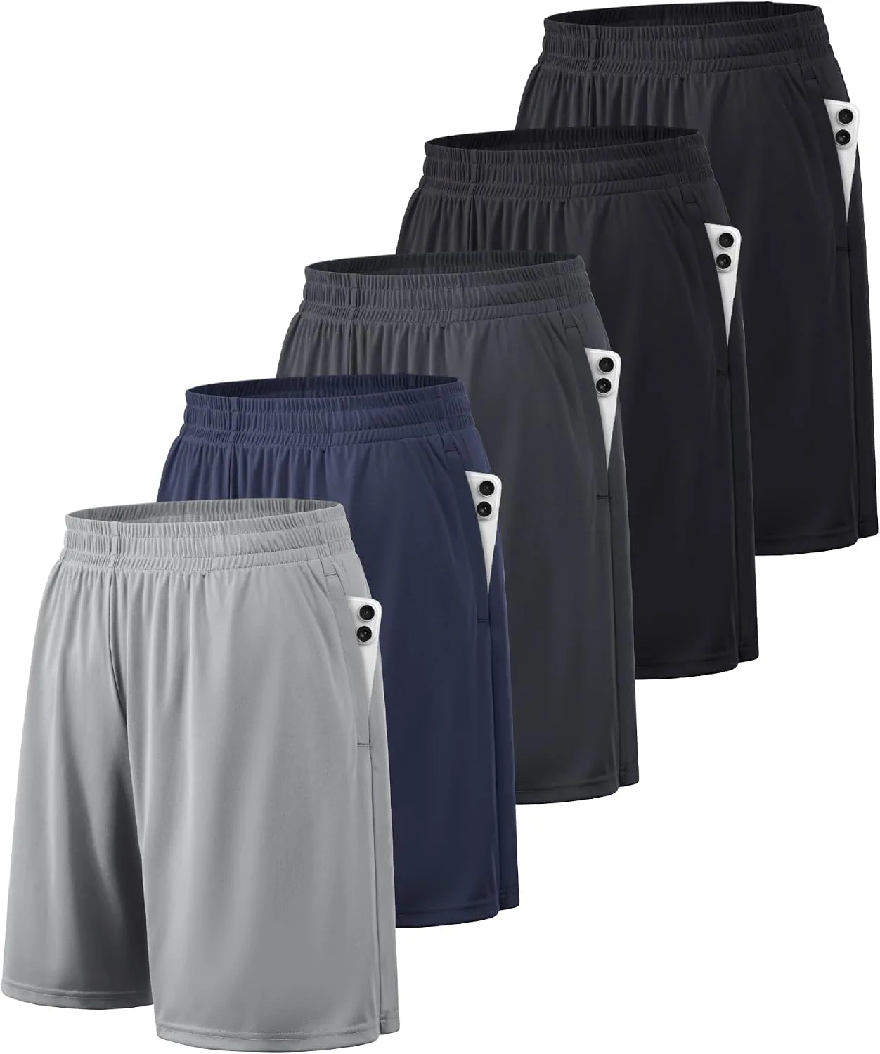 Short deportivo Balennz para hombre con bolsillos secado rápido