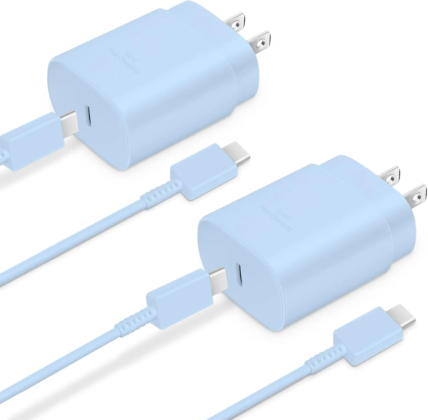 Type C Charger Fast Charging 2-Pack 25W Long 6FT USB C Cable