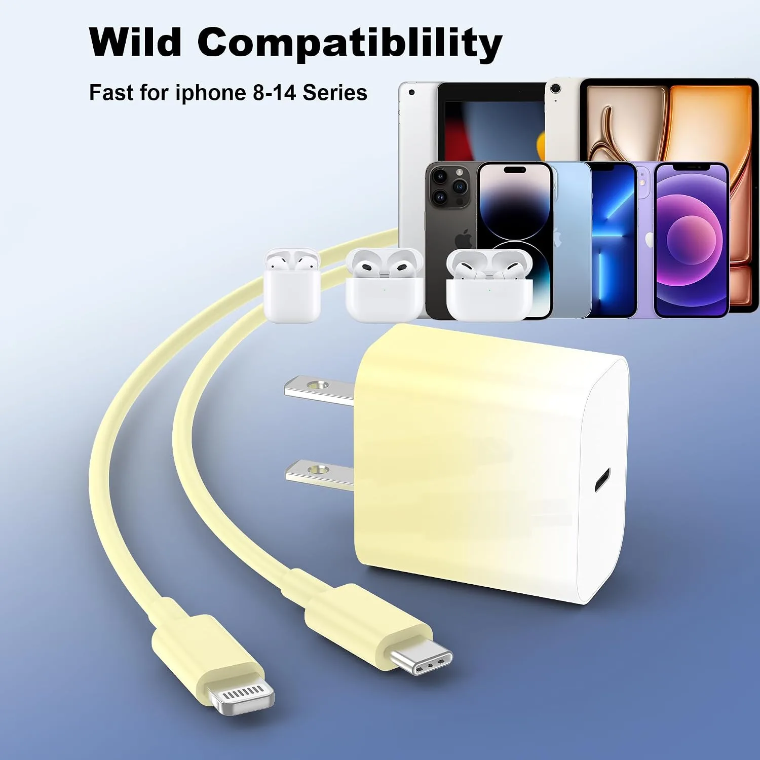iPhone Charger Fast Charger,USB C Charger 4 Pack, 6FT Lightning Cable