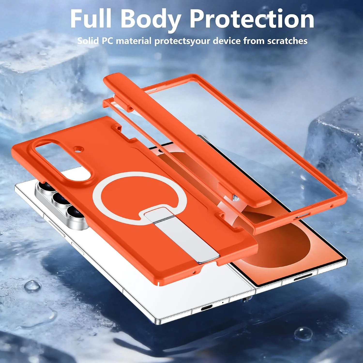 For Samsung Galaxy Z Fold 8 Ultra Case with Kickstand & Screen Protector