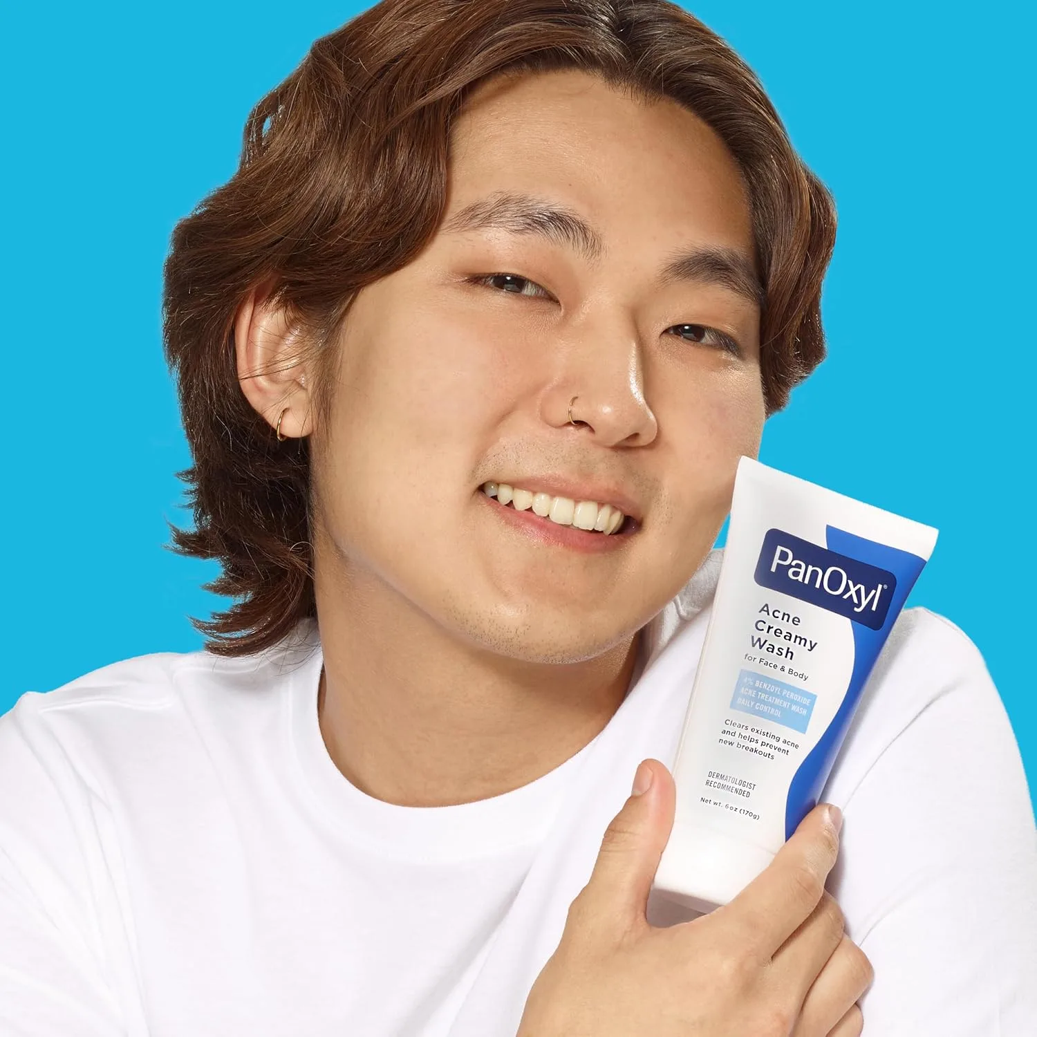 PanOxyl Antimicrobial Acne Creamy Wash, 4% Benzoyl Peroxide, 6 Ounce