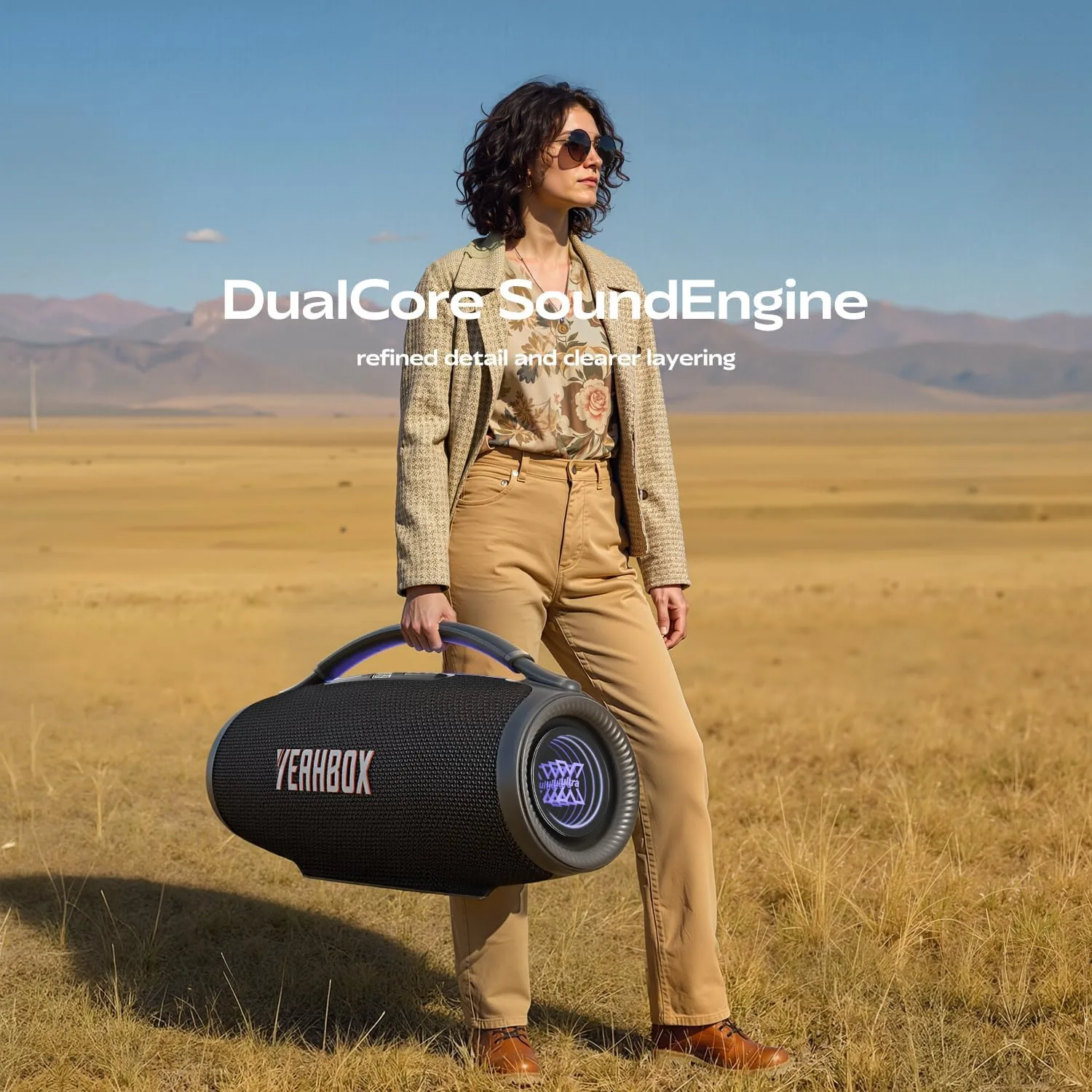 YEAHBOX Ultra 320 Bluetooth Party Speaker,Portable Wireless Outdoor Speaker