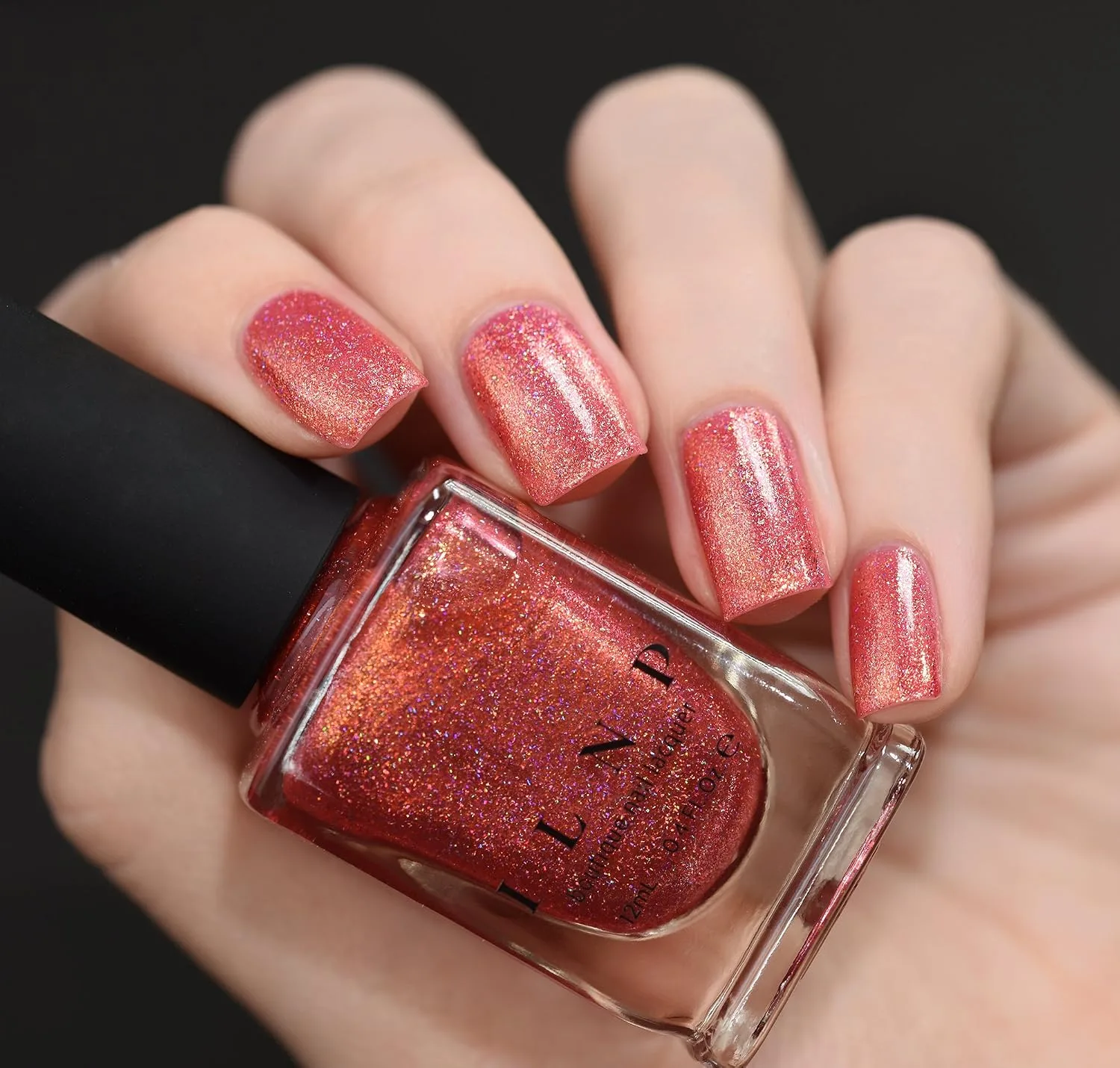 ILNP Citrus Punch - Orange Coral Holographic Nail Polish