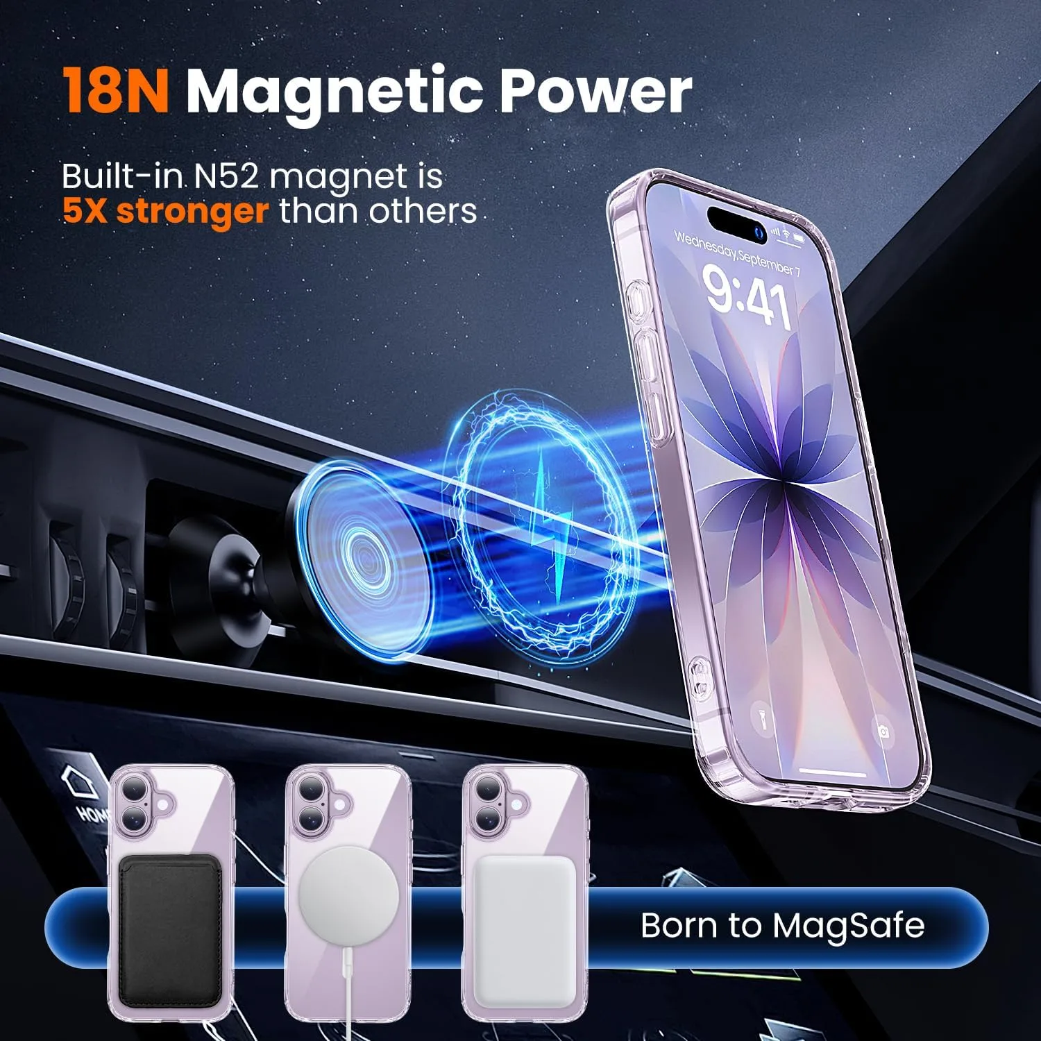 toushion 3 in 1 for iPhone 17 Case Clear