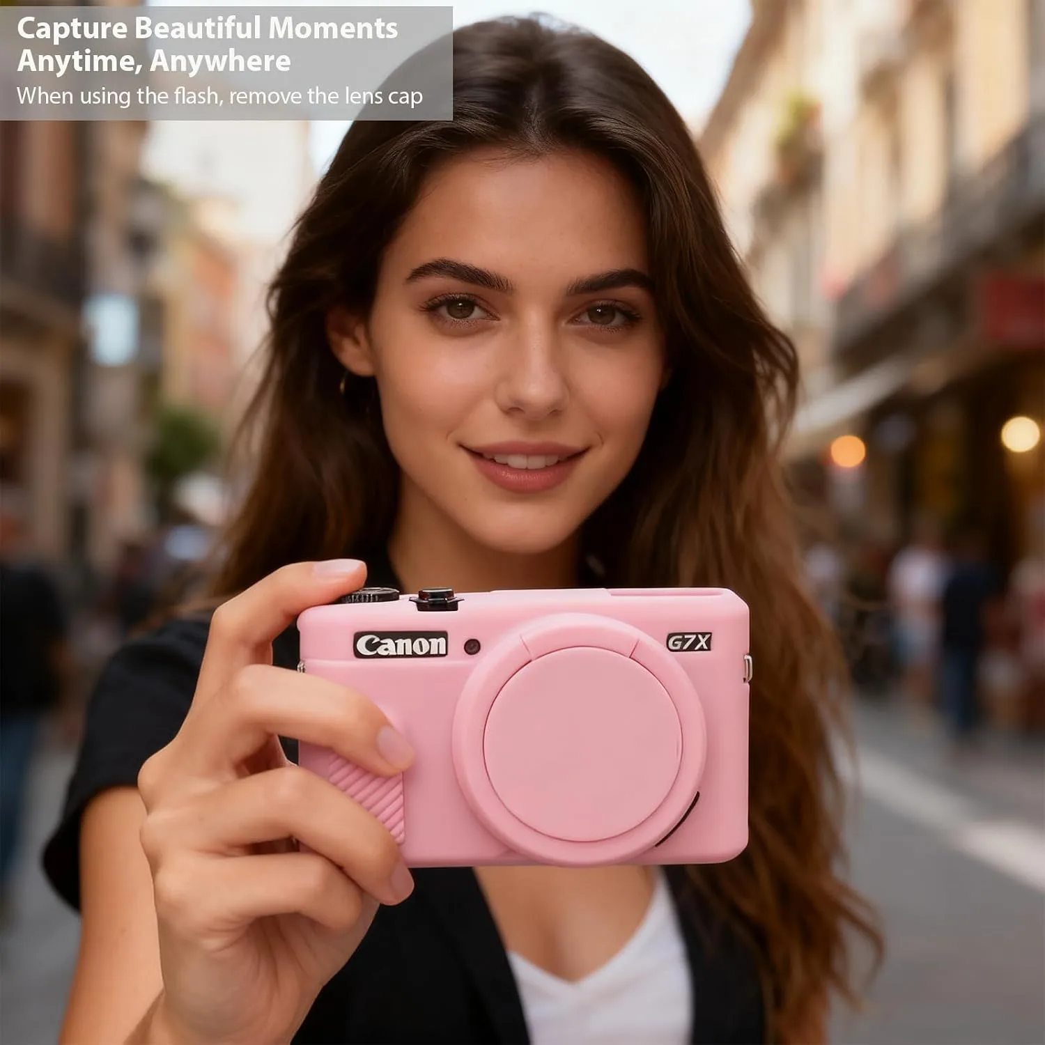 Camera Case for Canon G7X Mark II / G7X II - Pink