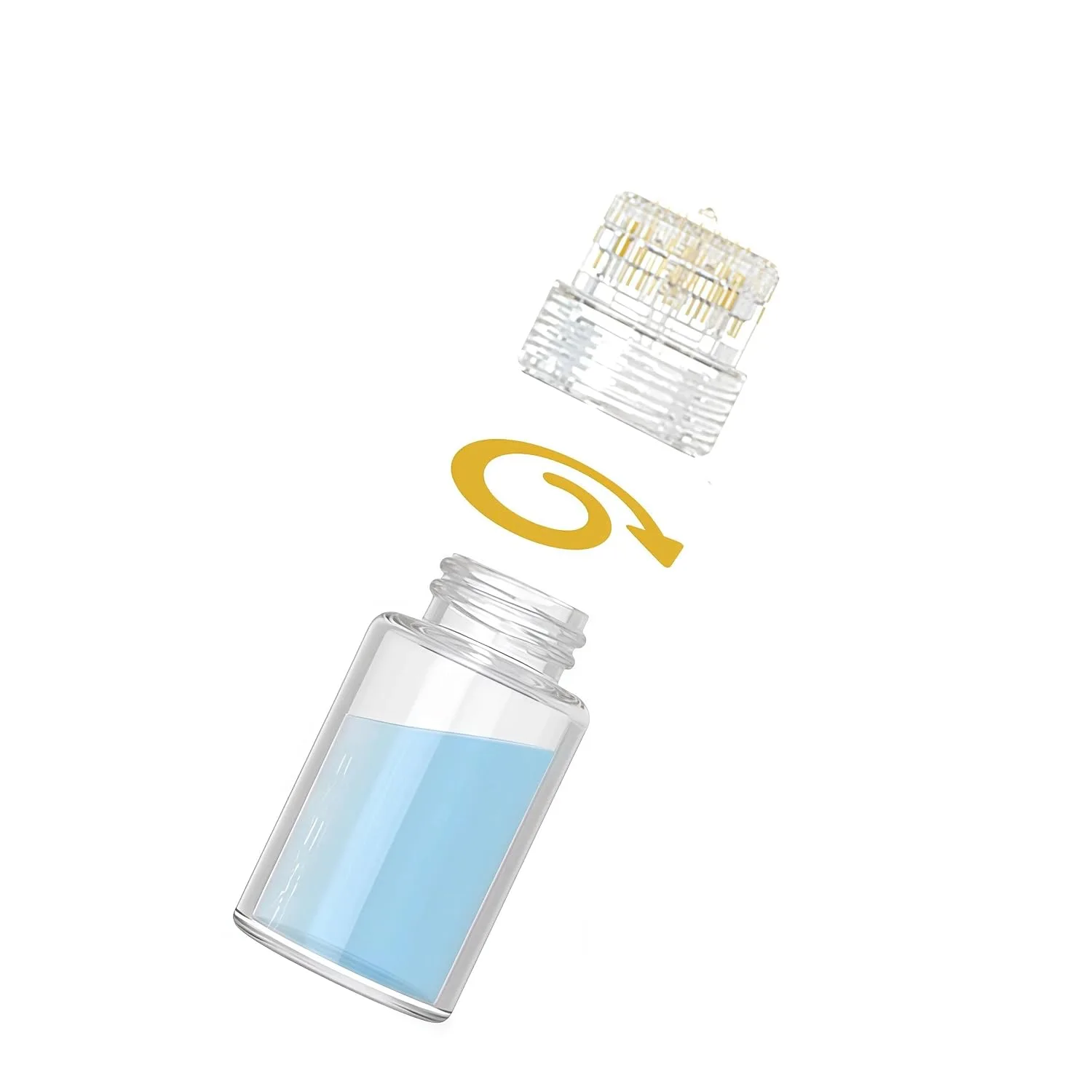 Micro Infusion Derma Stamp with Hydra Needle Head (Serum not Included)