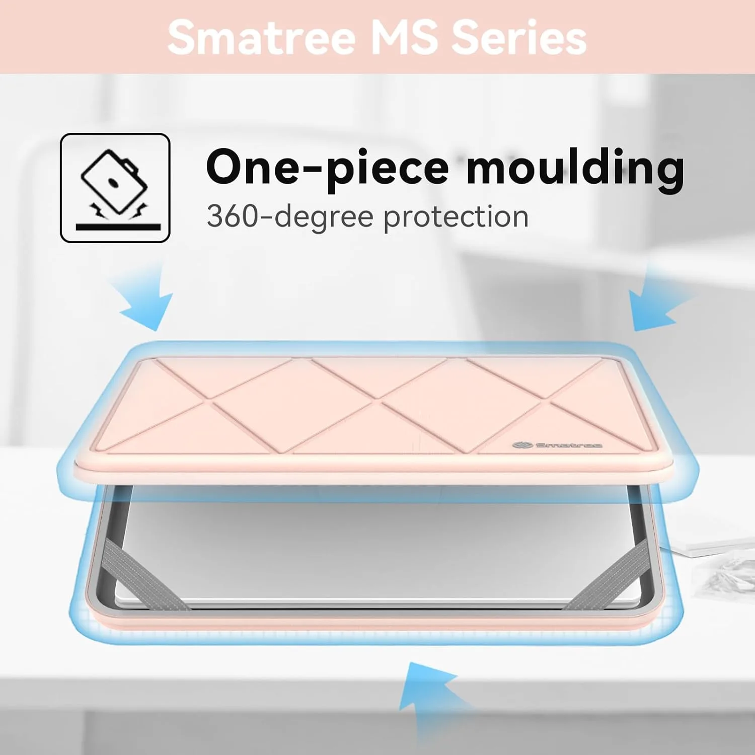 Smatree MS59T Hard EVA Case with Stand for 14" ASUS Zenbook Duo 14 UX482