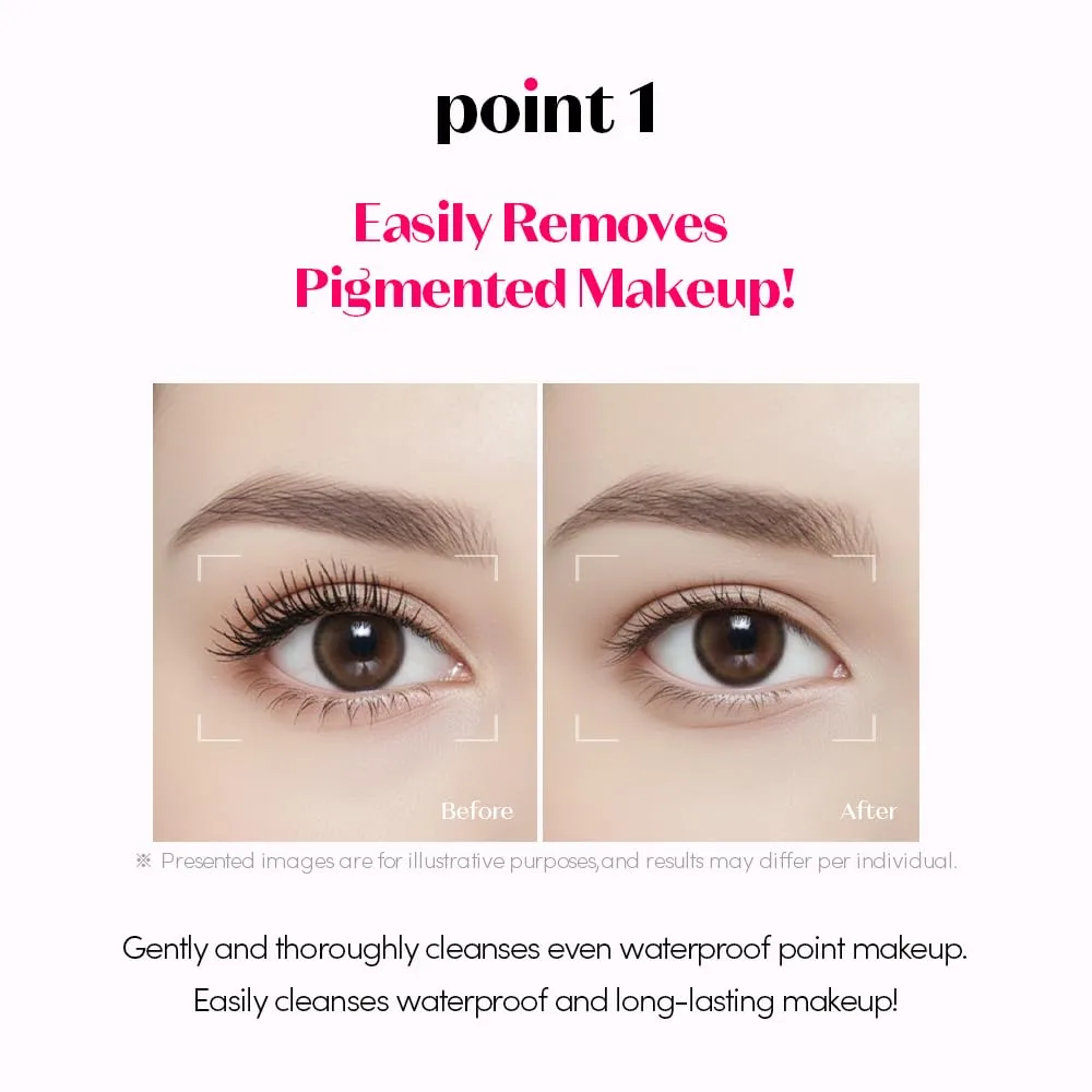 ETUDE Lip and Eye Makeup Remover, Waterproof Mascara Remover, 8.45 fl oz