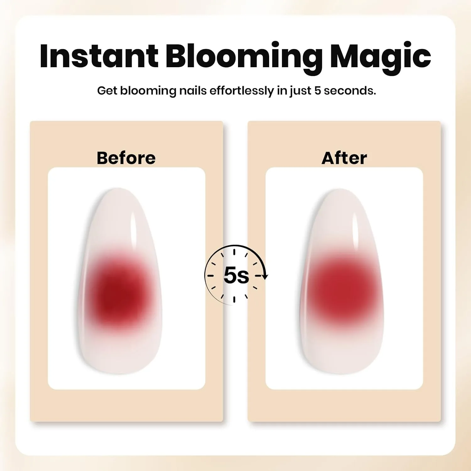 Beetles Blooming Gel for Nails Easy Blooming Nail Art Gel