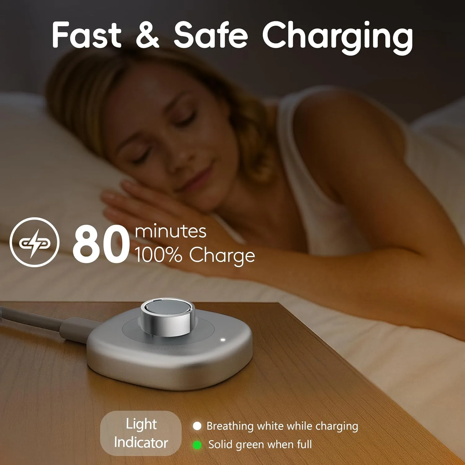 Smart Ring Charger for Ou-ra Ring 4 with TypeC-C (Size 09)