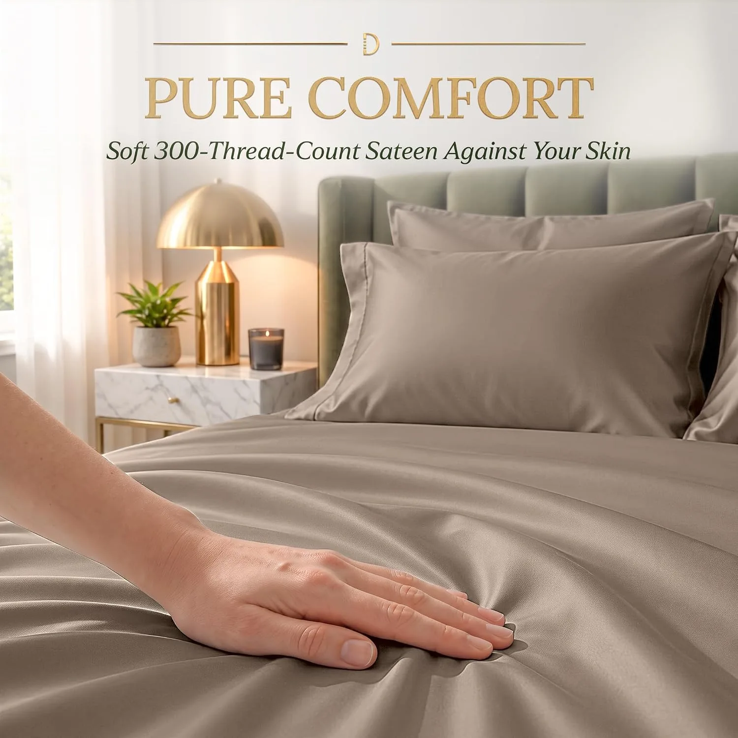 DECOLURE 100% Viscose from Bamboo Sheets King Size | 6 Pc Cooling Bed Set