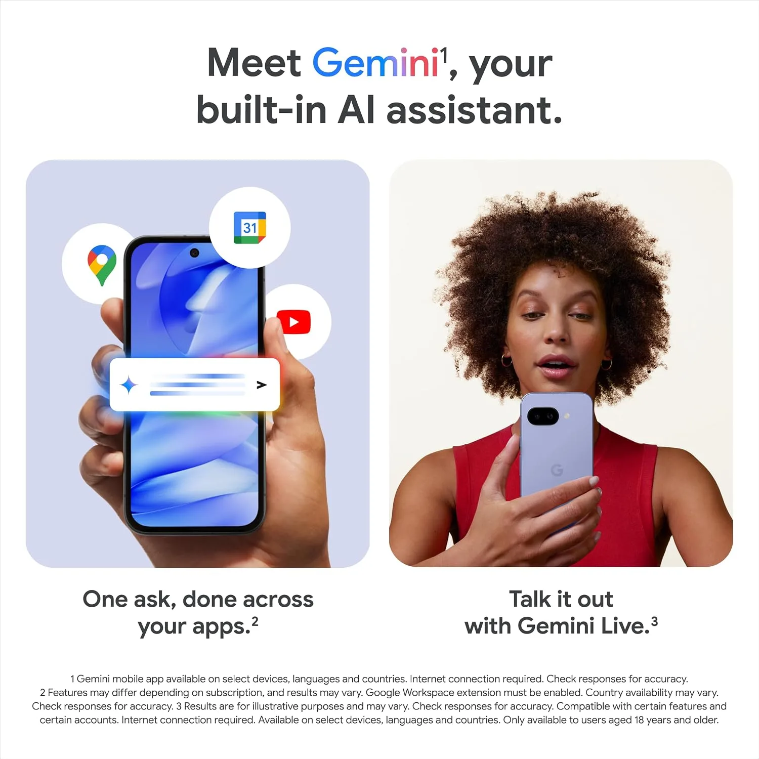 Google Pixel 9a, 128GB, Porcelain - Unlocked (Renewed)
