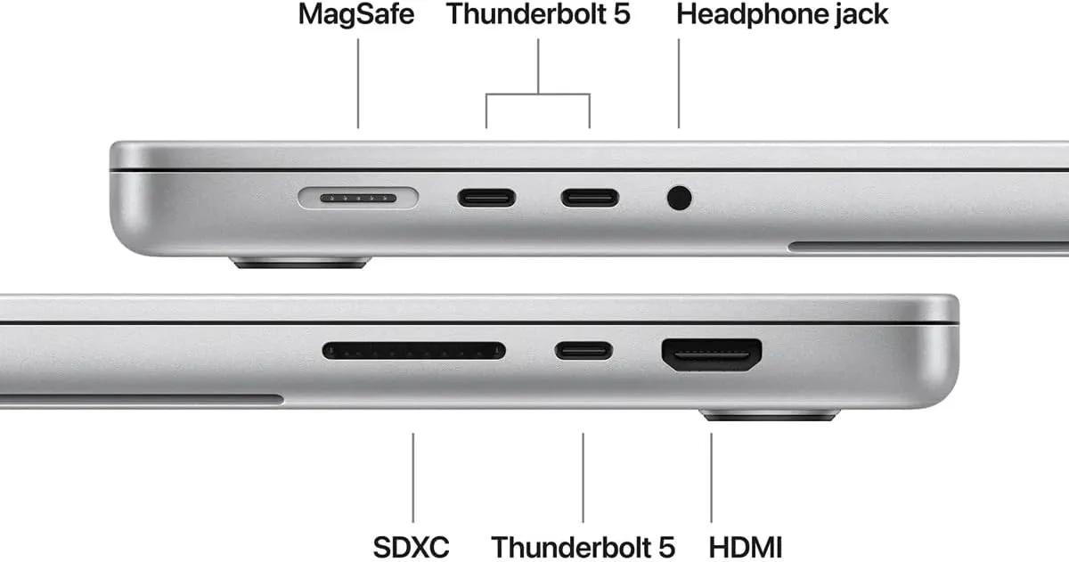 Apple 16-Inch MacBook Pro Laptop Early 2026 with M5 Max Chip, 18-Core CPU, 40-Core GPU, 128GB Unified Memory, 2TB SSD Storage, Standard Display, 140W USB-C Power Adapter (Silver, 16-inch)