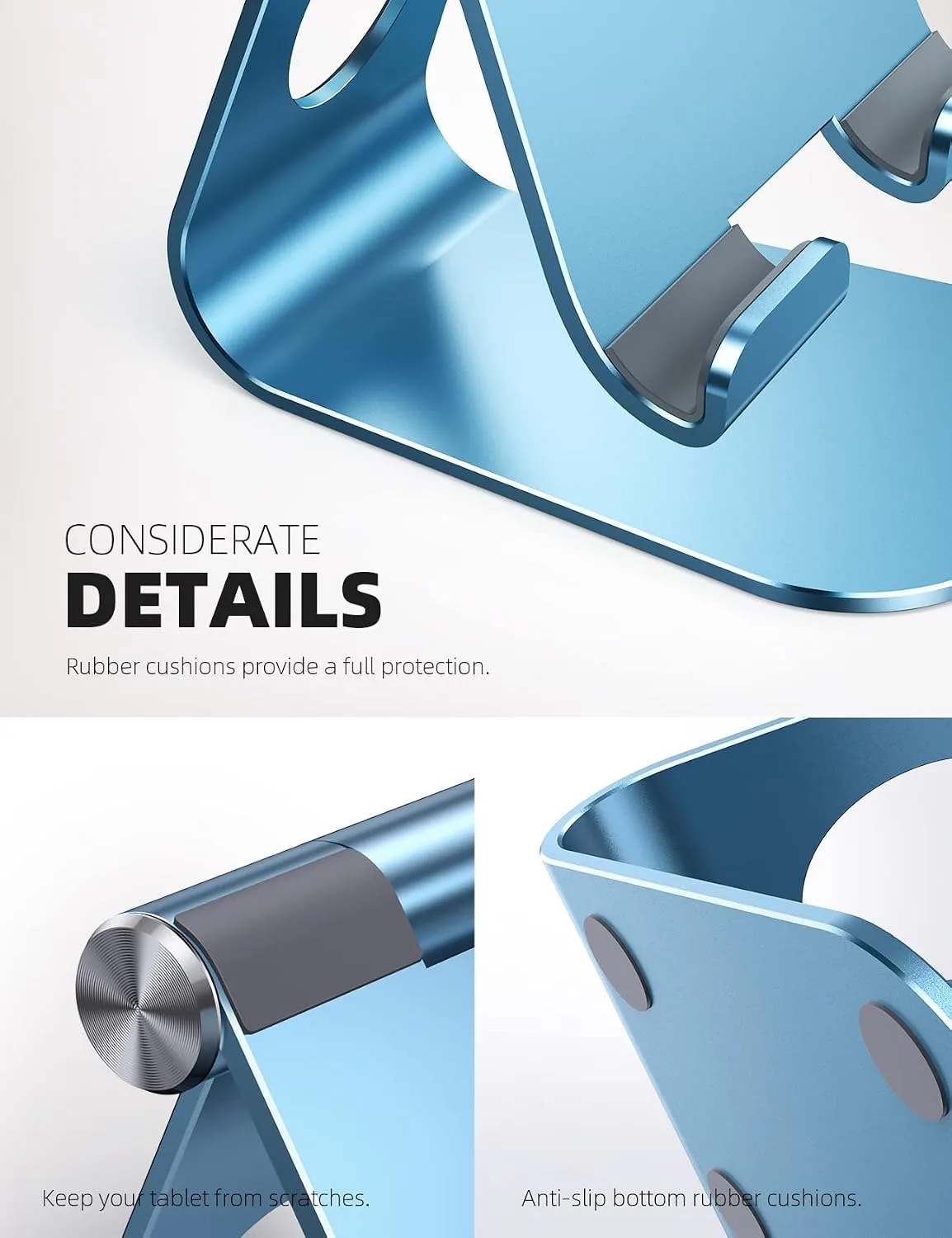 Lamicall iPad Stand Adjustable Tablet Holder, Sturdy Aluminum, Multi-Angle