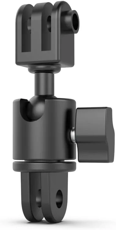 Aluminum 360 Degree Rotation Camera Swivel Mount, Vertical Metal Bracket Adapter Compatible with GoPro Hero 13/12/11/10, DJI Action 6/5 Pro/4, Sony and Other Action Cameras (Adjustable Adapter Mount)