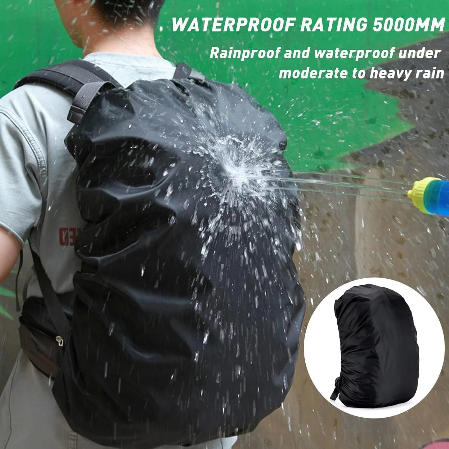DUSLANG 17 Inch Laptop Backpack for Travel Water Resistant College Backpack for Men/Women Laptop Bag with USB Charging Port and Rain Cover,light grey