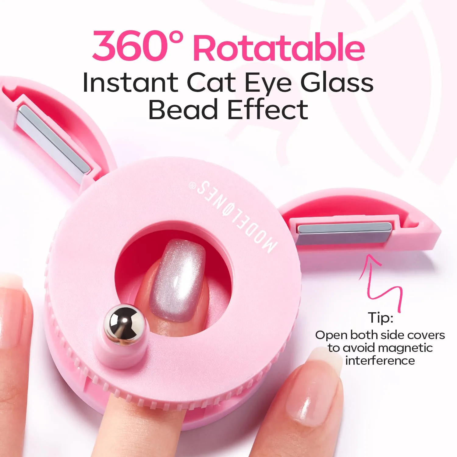 Modelones Cat Eye Magnet 5D Nail Magnet for Cateye Gel Polish Nail Stuff