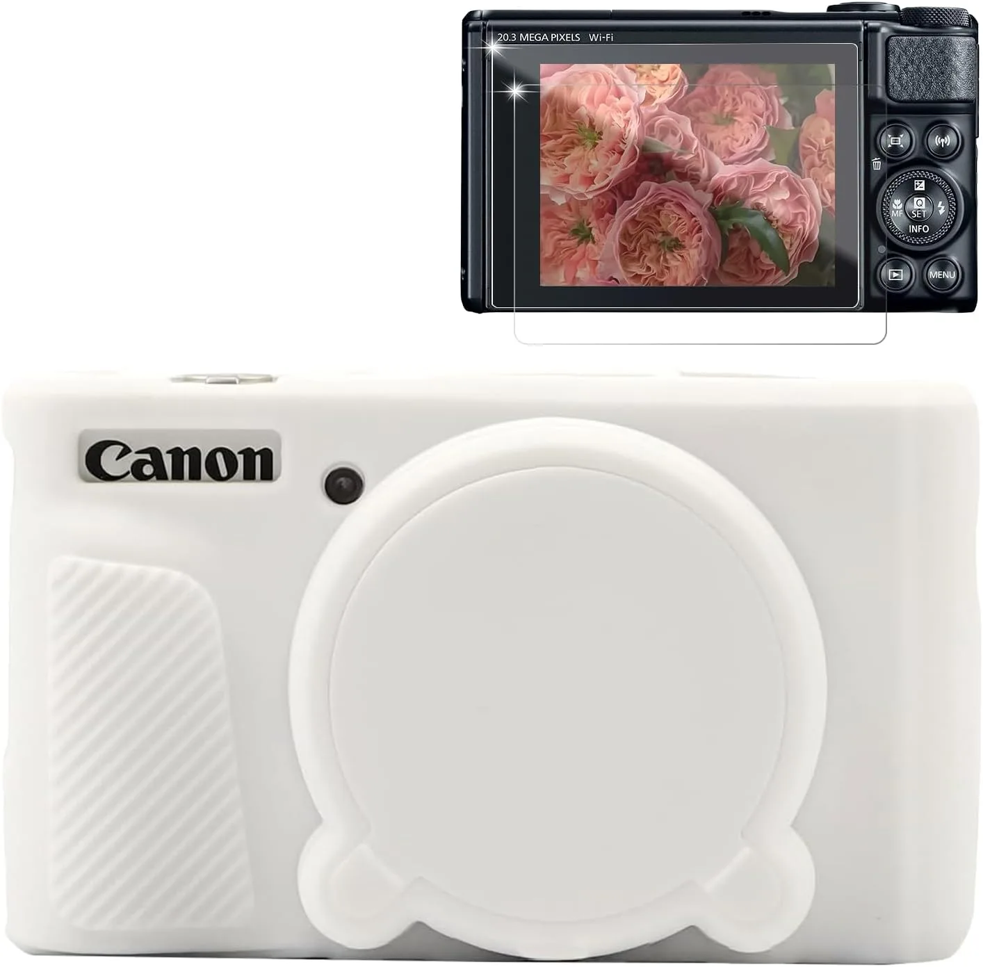 Case for Canon PowerShot SX740 HS, SX730 HS Camera - White