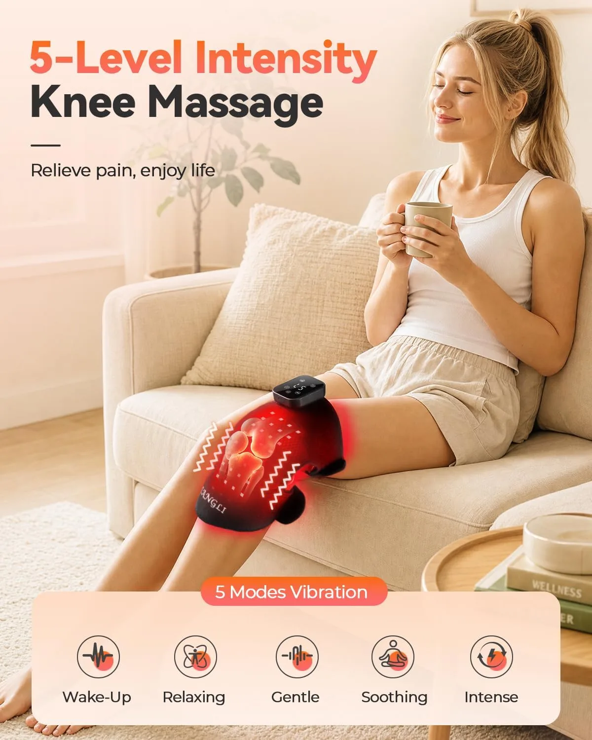 feangli Red Light Therapy Knee Massager for Knee Pain Relief, FSA&HSA