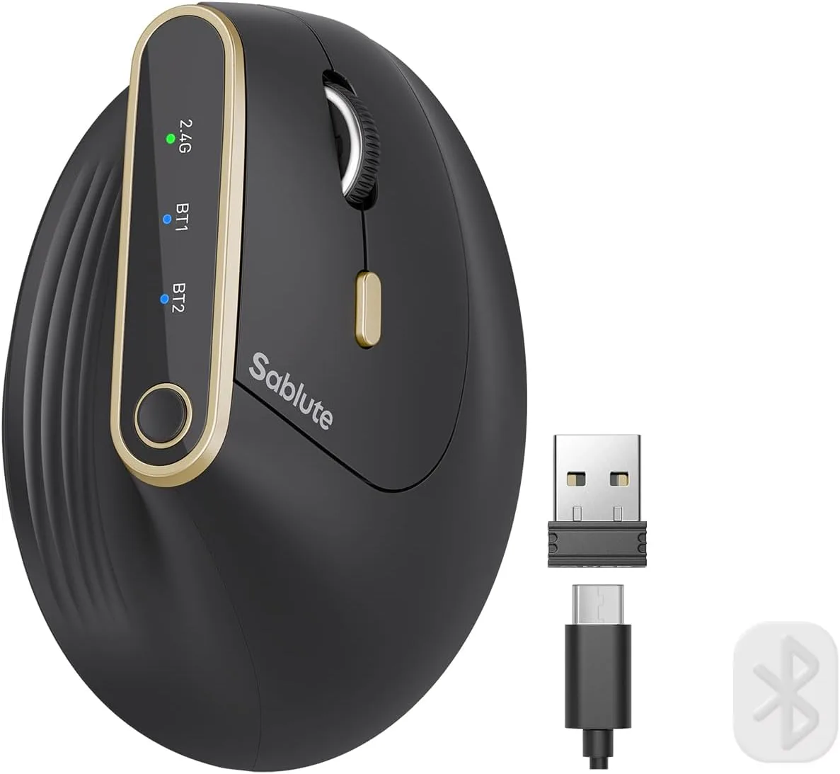 SABLUTE MAM4 Ergonomic Wireless Vertical Mouse for Medium & Large Hands