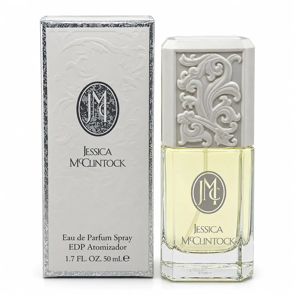 Jessica McClintock Eau De Parfum Spray for Women, 1.7 oz - Fruity Floral Fragrance with Citrus, Ylang Ylang, Rose, Jasmine & Musk, Long-Lasting Romantic Scent