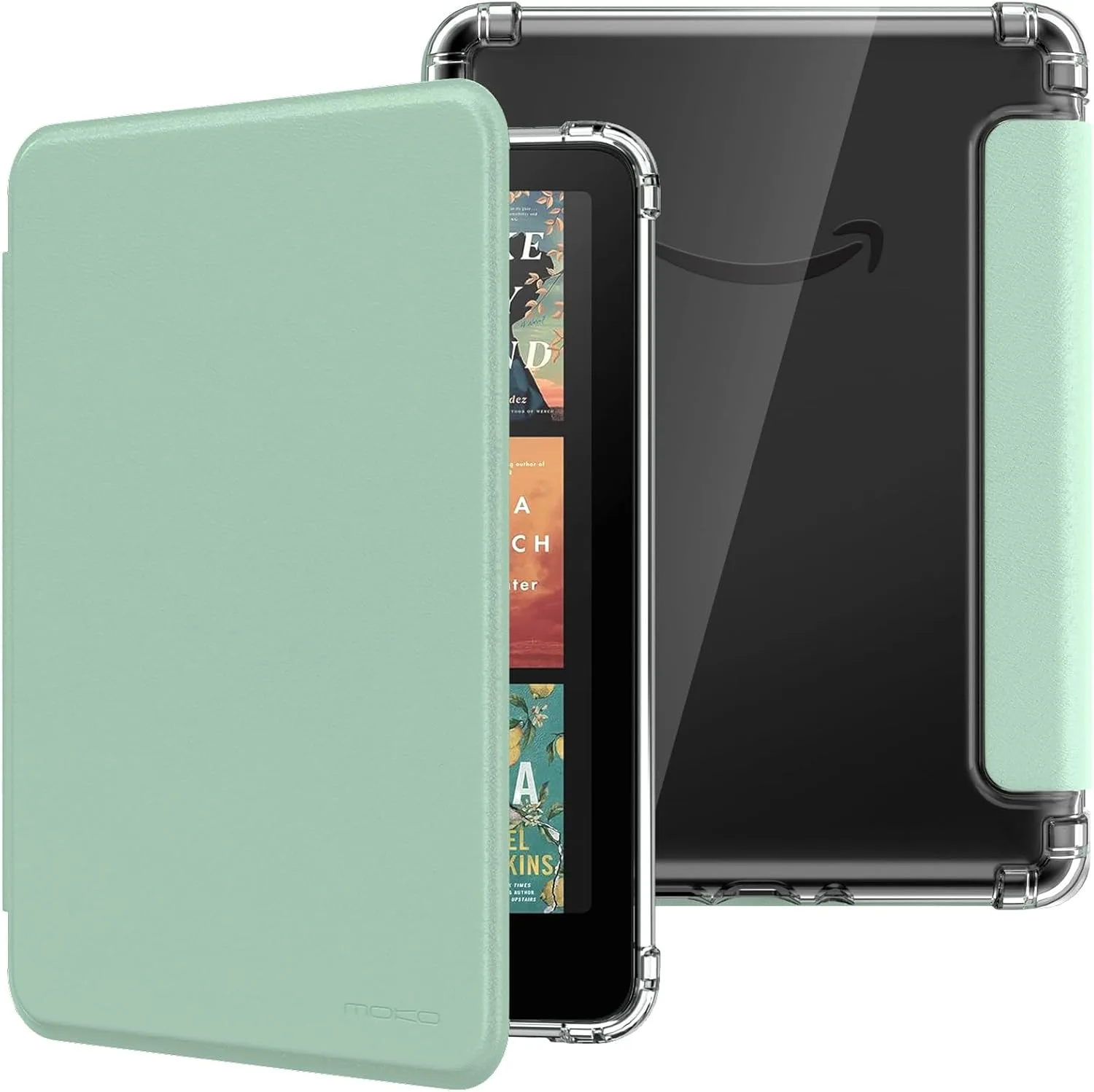 MoKo Case for Kindle Paperwhite 12th Gen & Colorsoft 2024,Agave Green