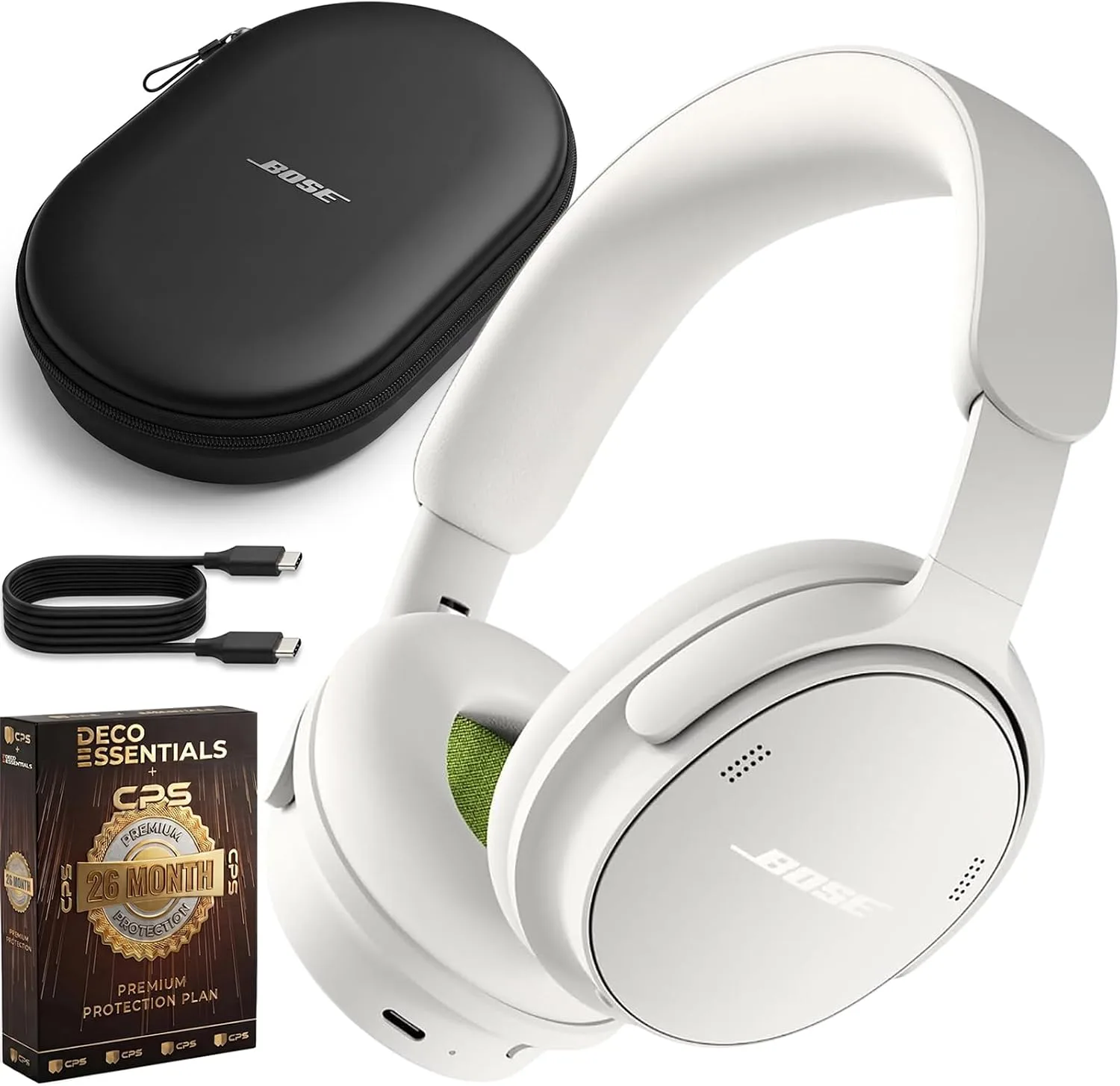 Bose QuietComfort Headphones 2nd Gen Over-Ear Bluetooth Wireless Bundle