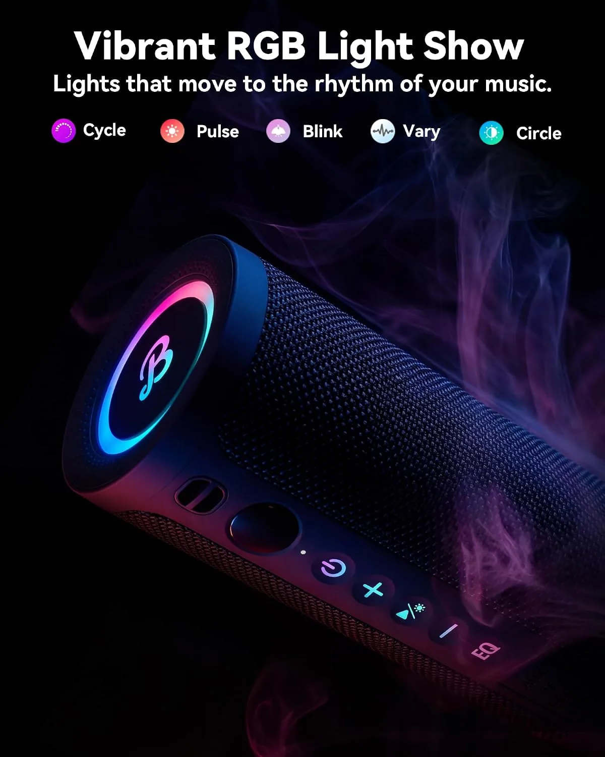 BassBloom Roar 3 Portable Bluetooth Speaker,IPX6 Waterproof,20W