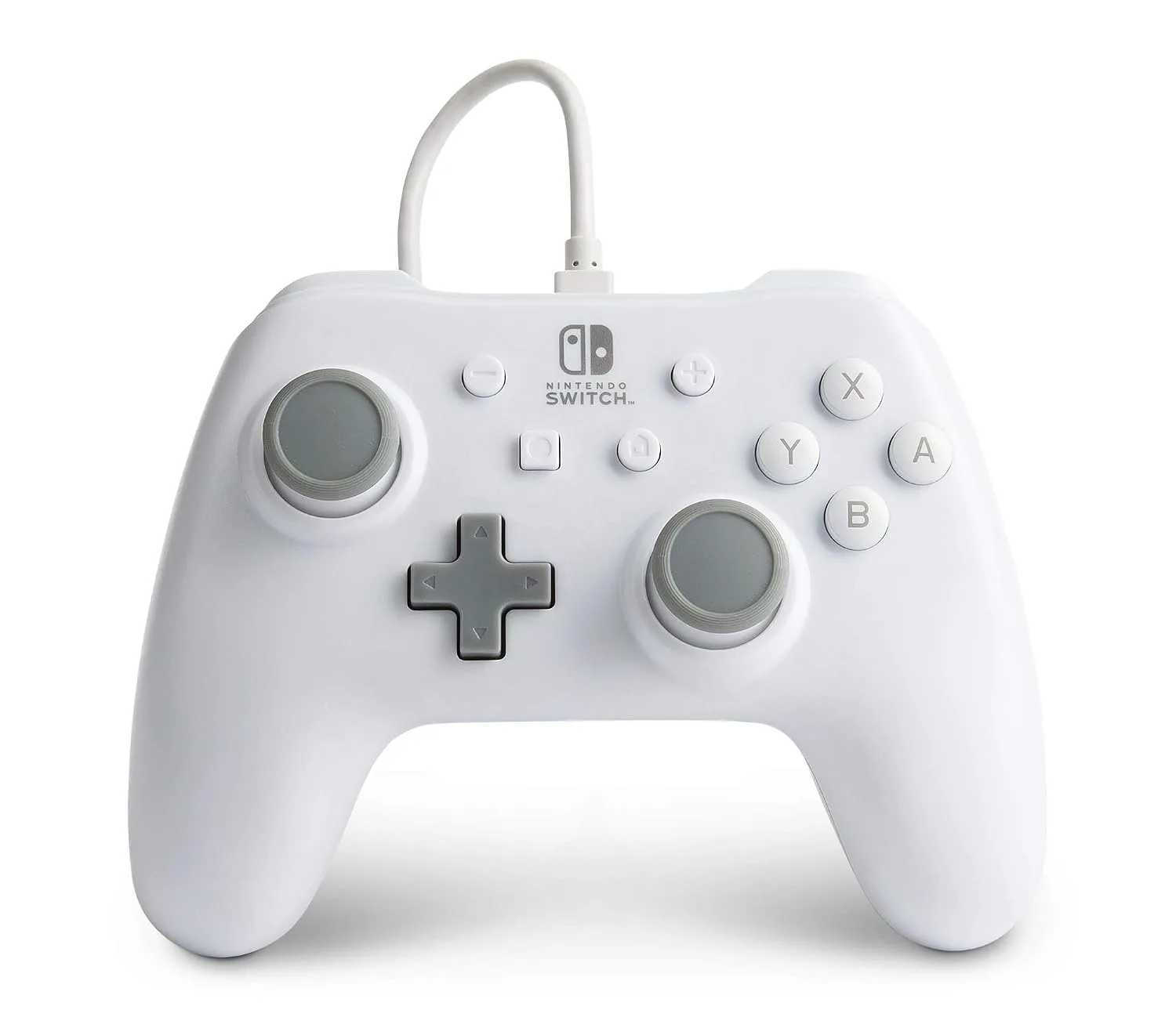 PowerA Wired Controller for Nintendo Switch - White, Gamepad, Game controller, Wired controller, Officially licensed