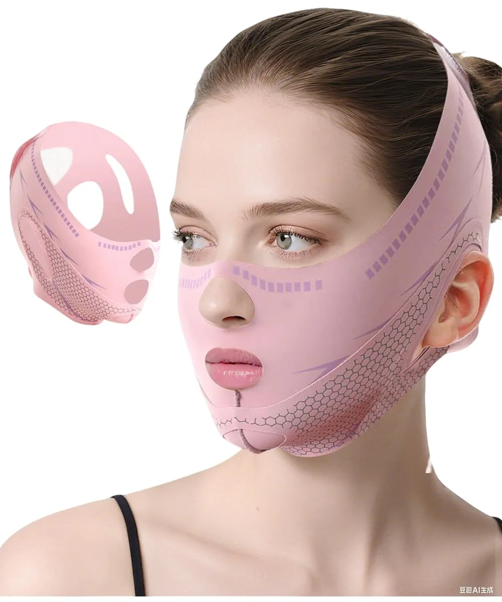 Mascarilla facial Bihevn V Line para lifting y reducción de papada
