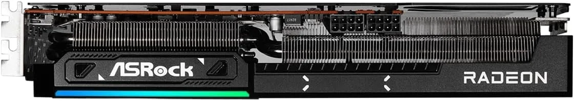 ASRock Radeon RX 9070 Challenger 16GB OC Graphics Card, RDNA 4, 2520MHz Boost, 16GB GDDR6 256-bit, PCIe 5.0, Triple Fans, 0dB Silent, LED Indicator