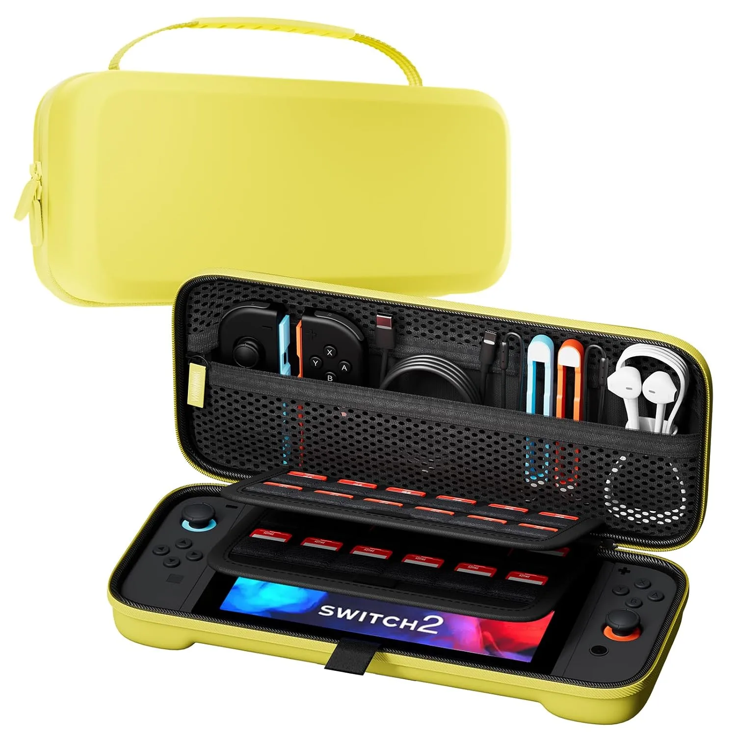 ProCase Carrying Case for Nintendo Switch 2 2025, Slim Travel Case -Yellow