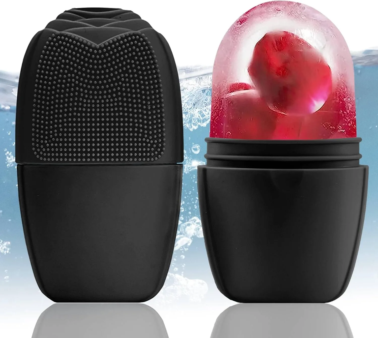 Rodillo de hielo para rostro Xhjri negro