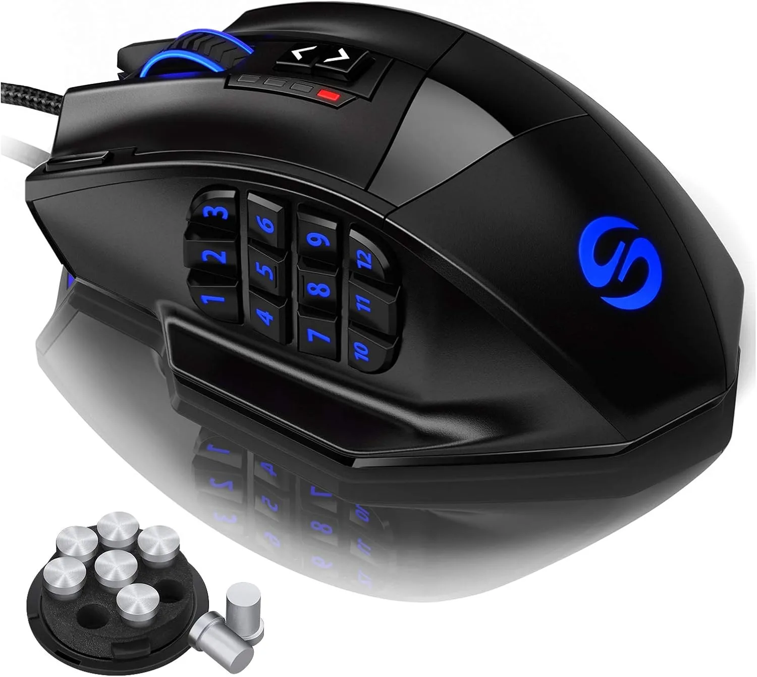 Mouse Gamer UtechSmart Venus Pro Cableado 16400 DPI RGB