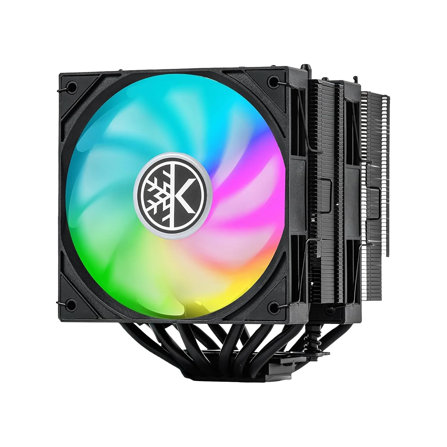 KINGCOOL CRYO Titan 120 ARGB Dual-Tower CPU Air Cooler Max 260W TDP, Black