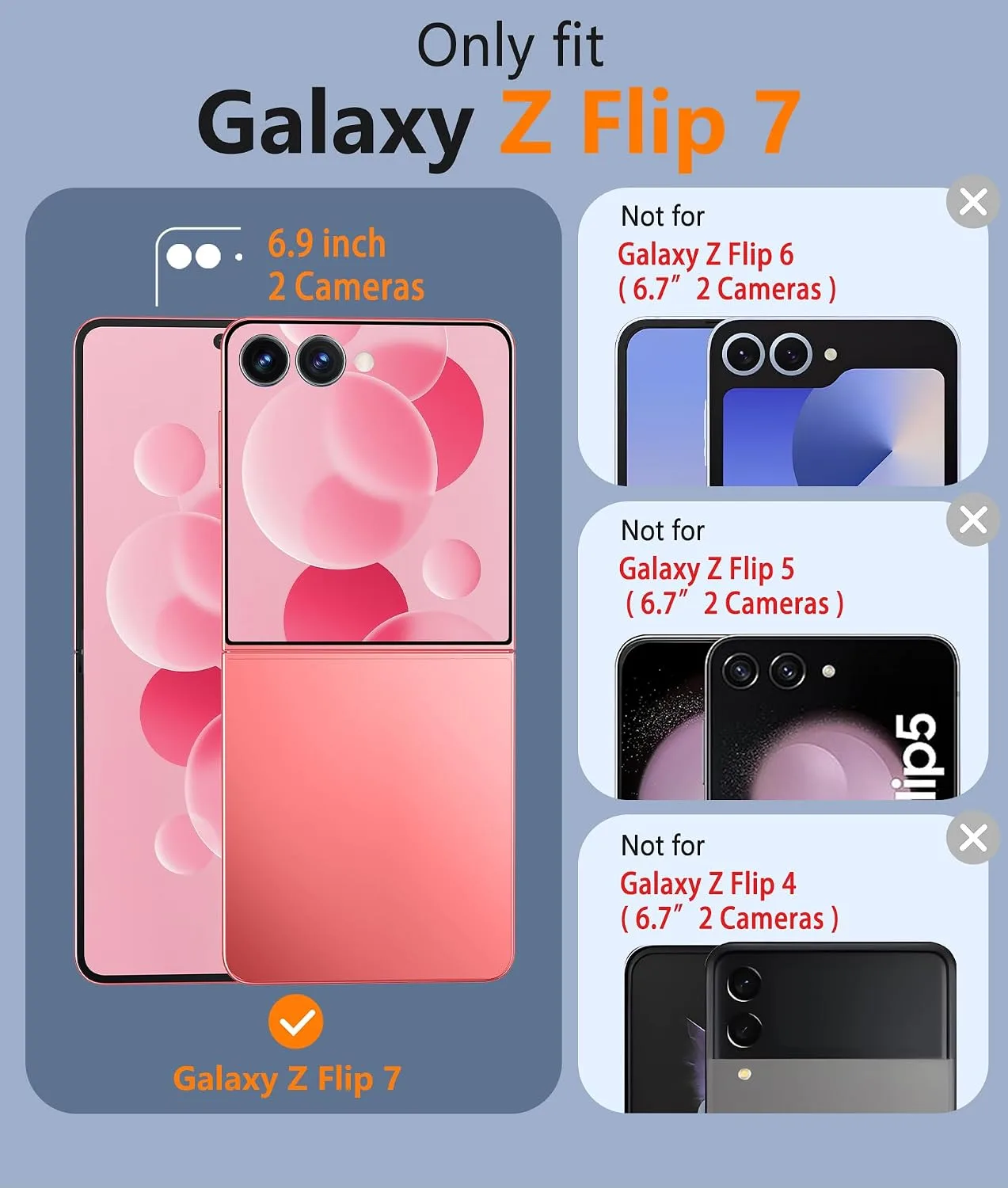 FNTCASE for Samsung Galaxy Z Flip 7 Case, Fit for Magsafe, Light Pink